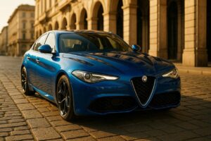 Alfa Romeo Giulia usata in noleggio a lungo termine su strada italiana