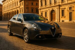 Alfa Romeo Giulietta usata in noleggio a lungo termine su strada italiana