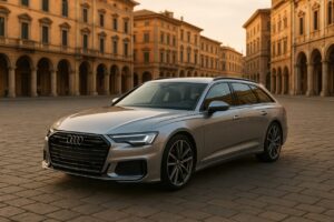 Audi A6 Avant usata in noleggio a lungo termine parcheggiata in una città italiana