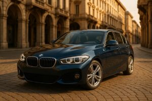 BMW Serie 1 usata in noleggio a lungo termine su strada italiana