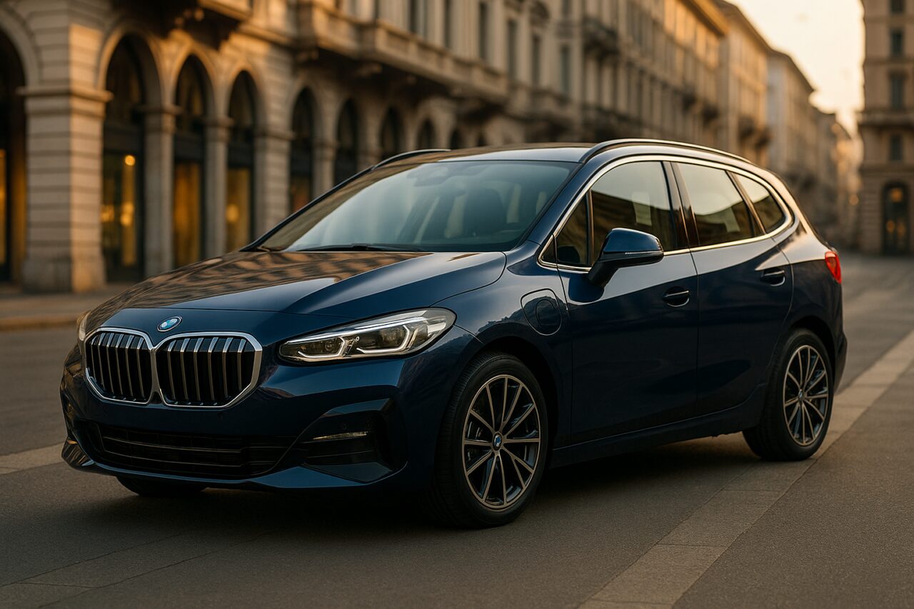 BMW Serie 2 Active Tourer ibrido plug-in in noleggio a lungo termine su strada italiana