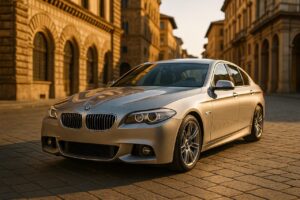 BMW Serie 5 usata in noleggio a lungo termine su strada italiana
