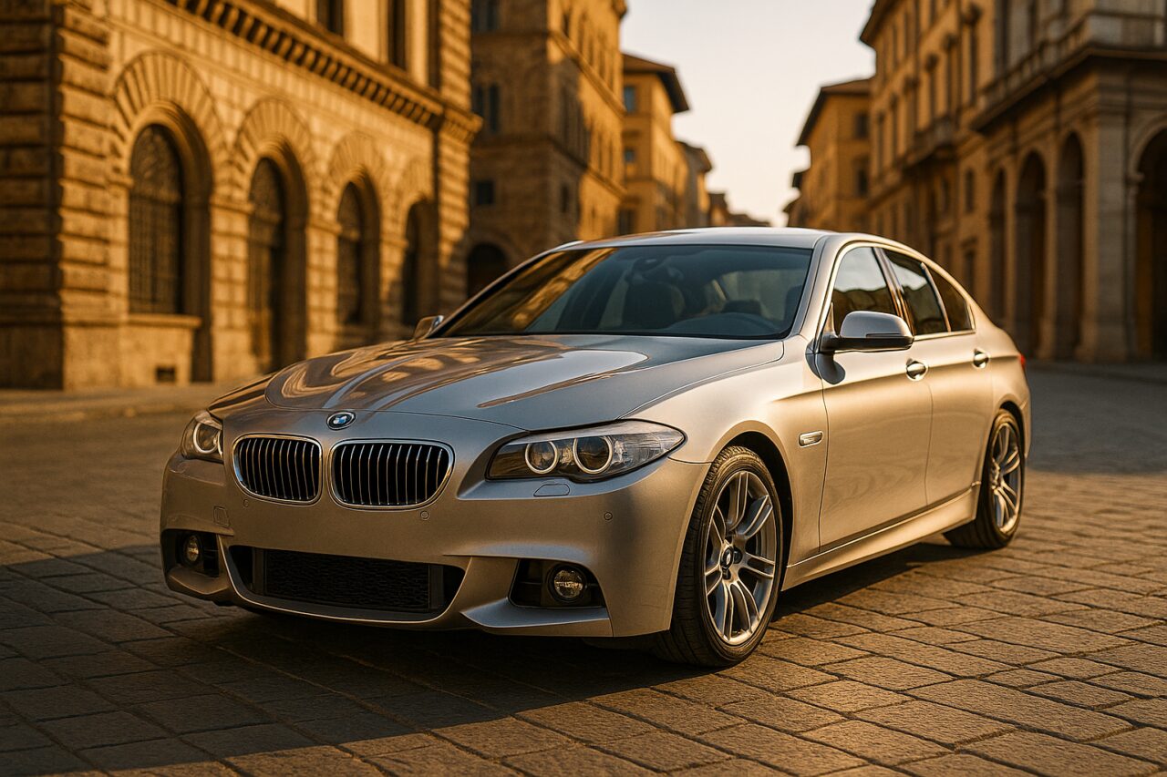 BMW Serie 5 usata in noleggio a lungo termine su strada italiana