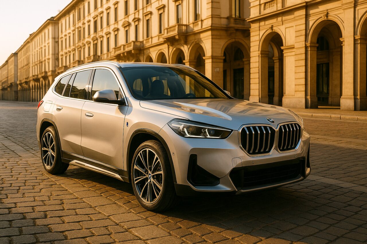 BMW X1 ibrido plug-in usato in noleggio a lungo termine su strada italiana