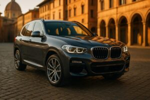 BMW X3 usato in noleggio a lungo termine su strada italiana, guida tecnica NLT