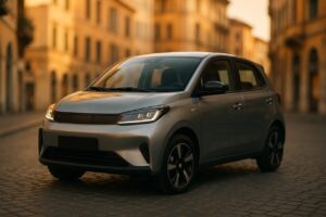 BYD Seagull auto elettrica in noleggio a lungo termine su strada italiana