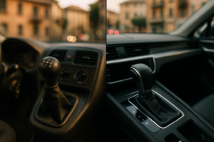 Cambio manuale e automatico su auto usata in noleggio a lungo termine