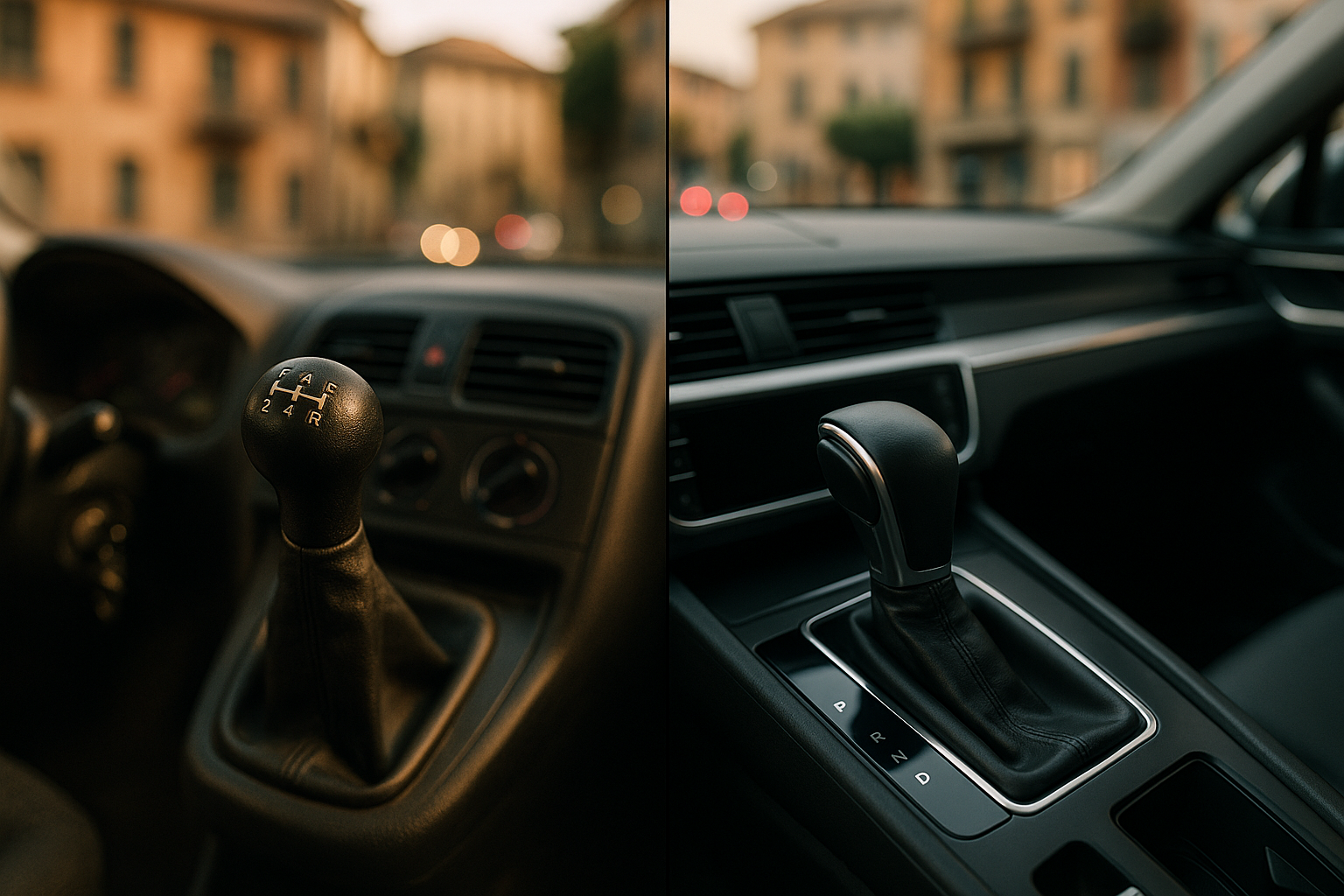 Cambio manuale e automatico su auto usata in noleggio a lungo termine