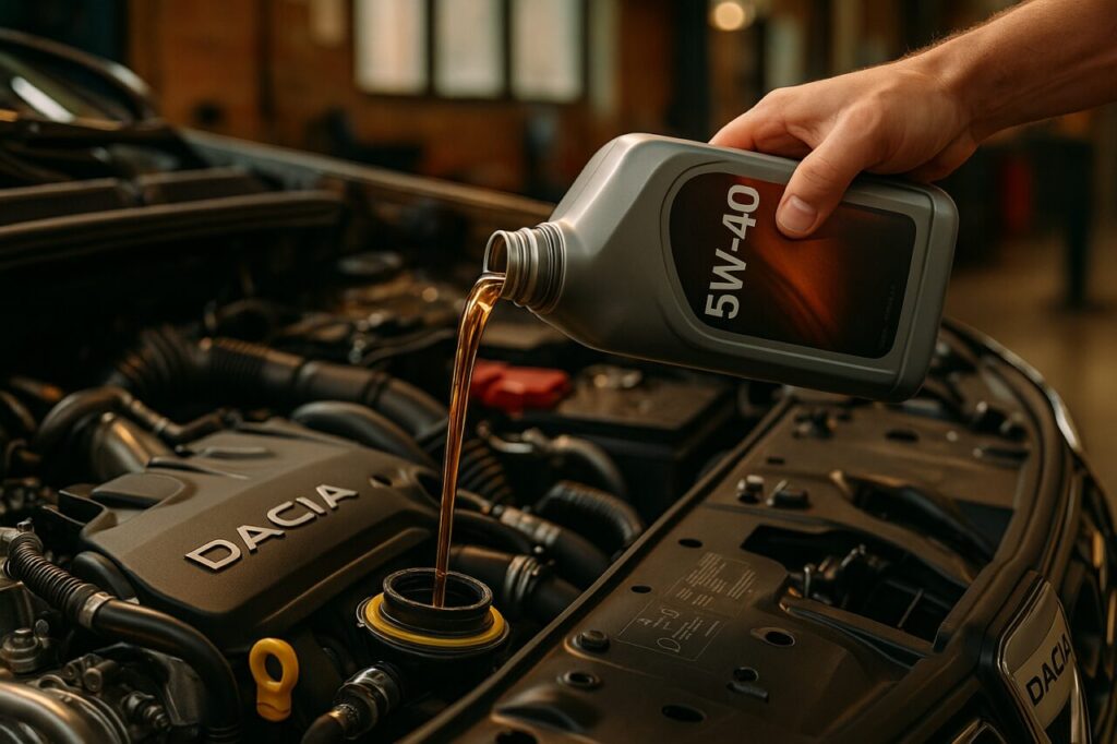 Cambio olio motore Dacia Duster con specifica ACEA C3 per manutenzione corretta