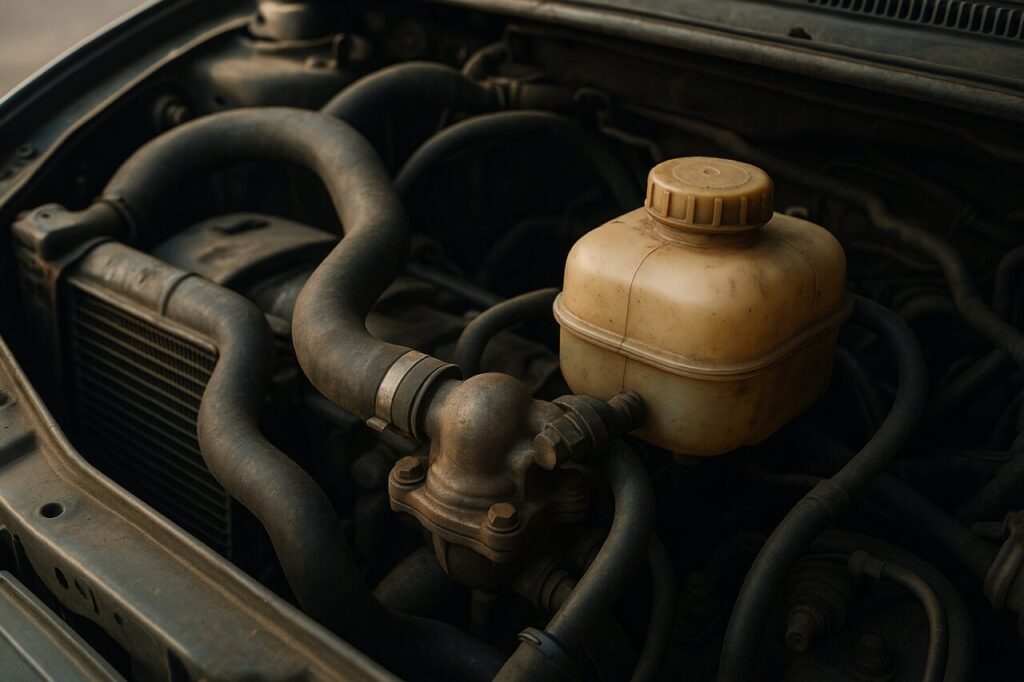 Circuito di raffreddamento motore citycar usata, termostato e radiatore da controllare