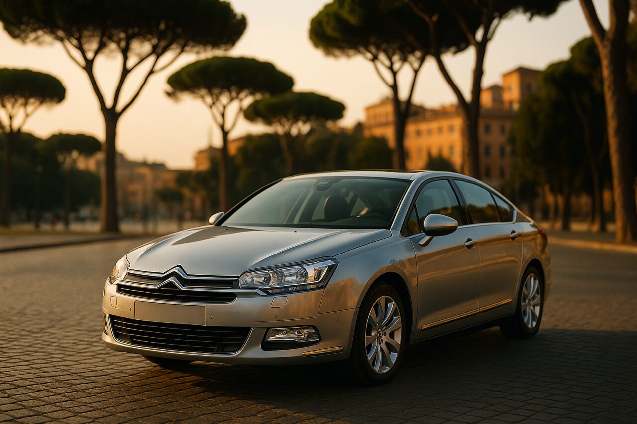 Citroën C5 berlina usata in noleggio a lungo termine su strada italiana