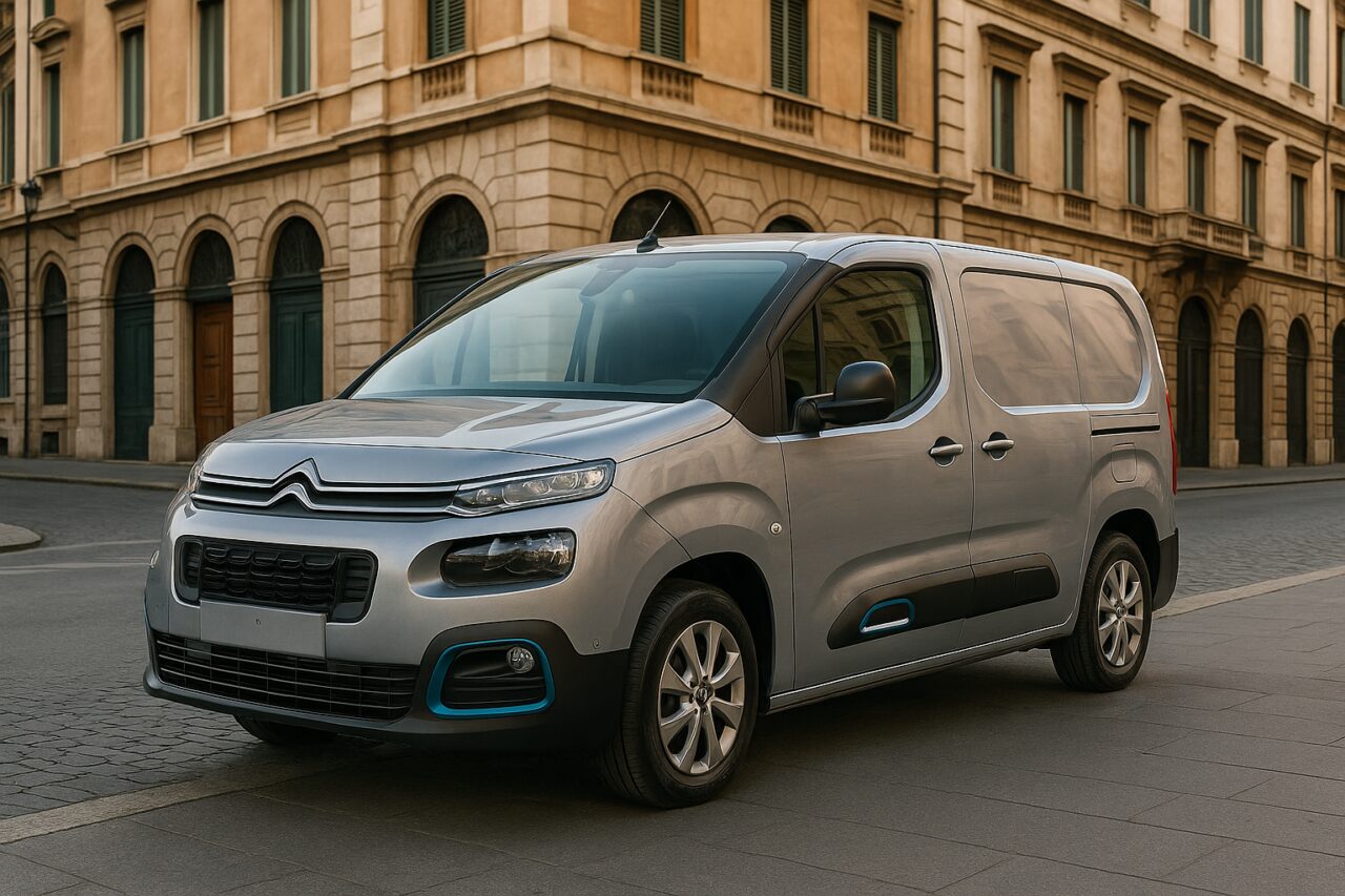 Citroën e-Berlingo usato in noleggio a lungo termine su strada italiana