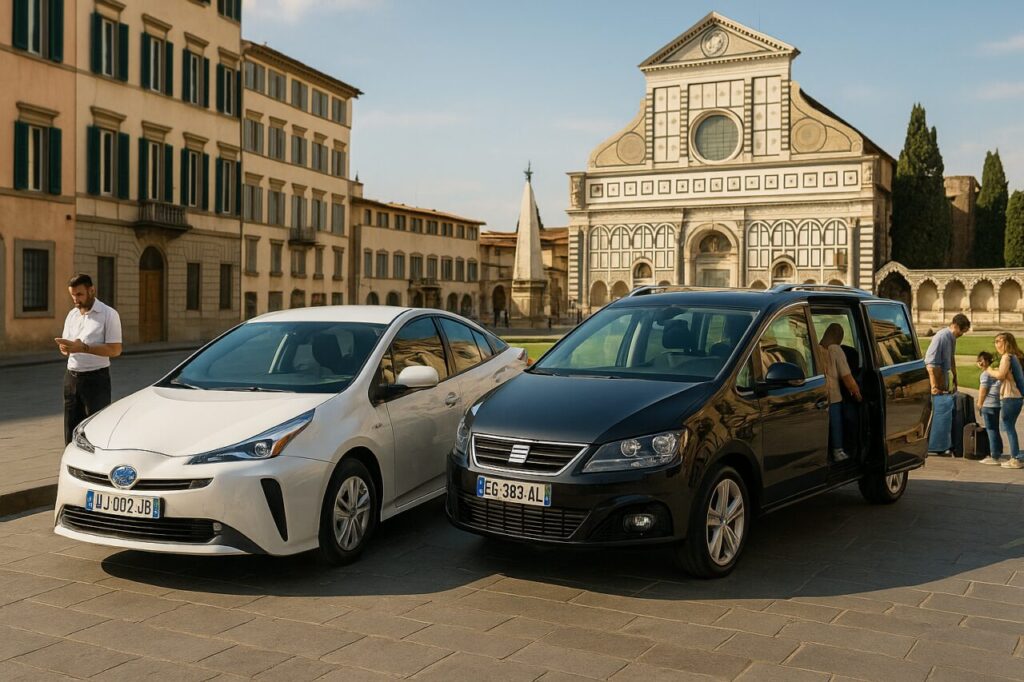 Confronto modelli auto usate per taxi e NCC in noleggio a lungo termine: Toyota Prius e Seat Alhambra in Italia