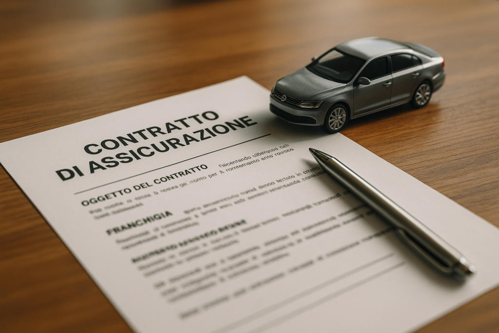 Contratto di assicurazione kasko per noleggio a lungo termine di auto usata con franchigia