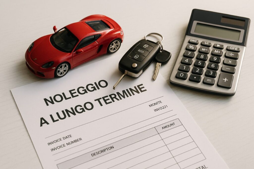 Contratto noleggio lungo termine auto sportiva usata, rata mensile fissa NLT senza anticipo