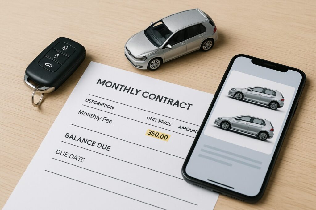 Contratto noleggio a lungo termine auto usata con rata mensile fissa tutto incluso