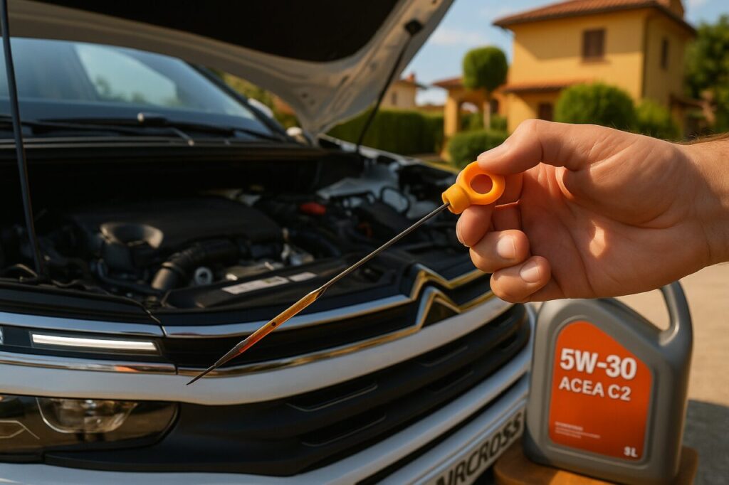 Controllo livello olio motore PureTech 130 su Citroën C5 Aircross usata