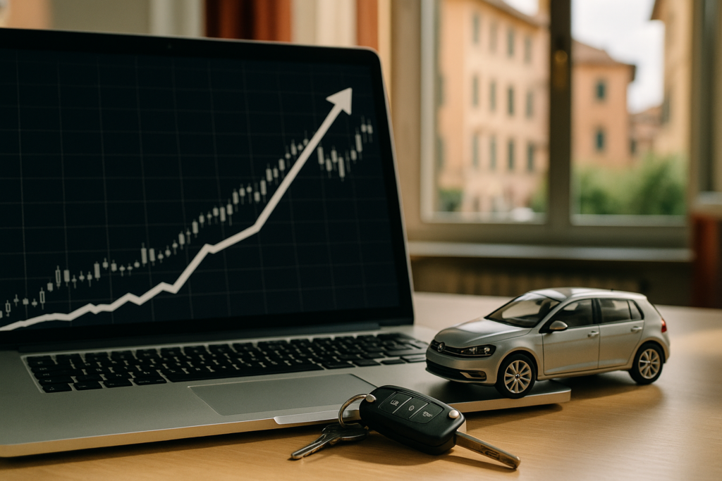 Effetto dazi doganali sui prezzi delle auto usate in Europa - mercato automobilistico in rialzo