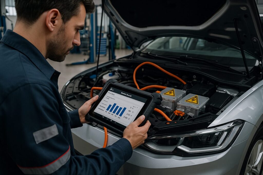 Meccanico specializzato diagnosi batteria Jeep Avenger elettrico officina alta tensione manutenzione NLT