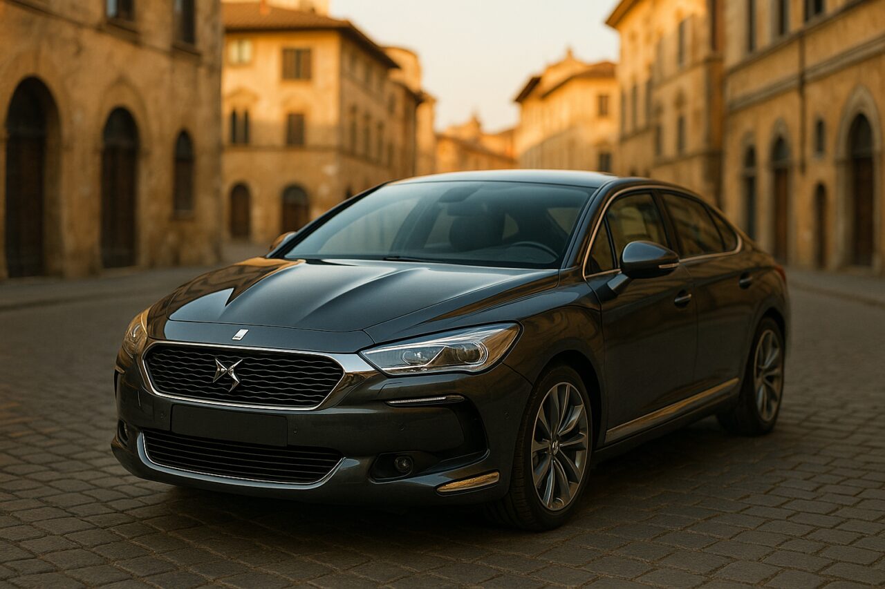 DS 5 usata in noleggio a lungo termine su strada italiana - guida tecnica NLT