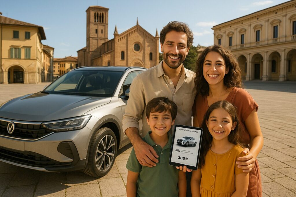 Famiglia italiana sceglie SUV usato in noleggio a lungo termine grazie all'intelligenza artificiale