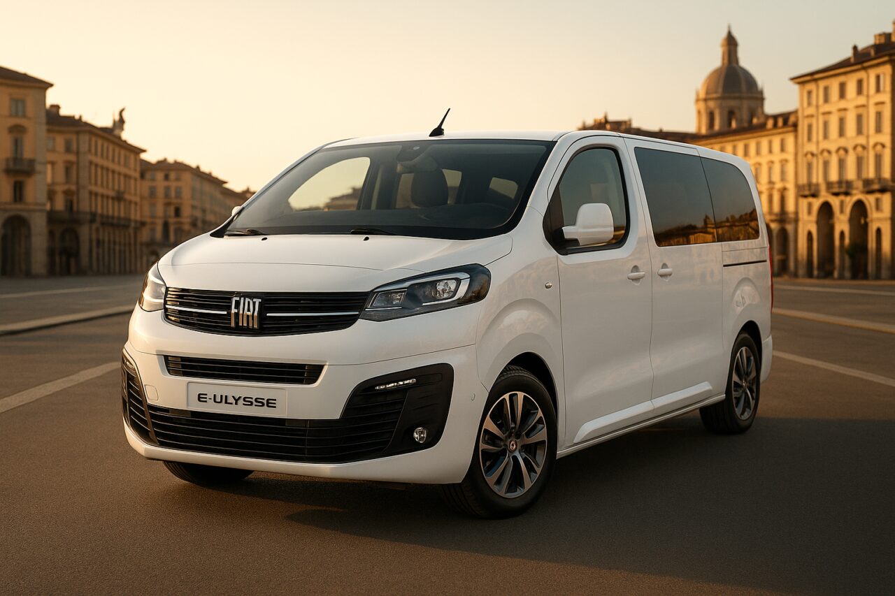 Fiat E-Ulysse usato in noleggio a lungo termine su strada italiana
