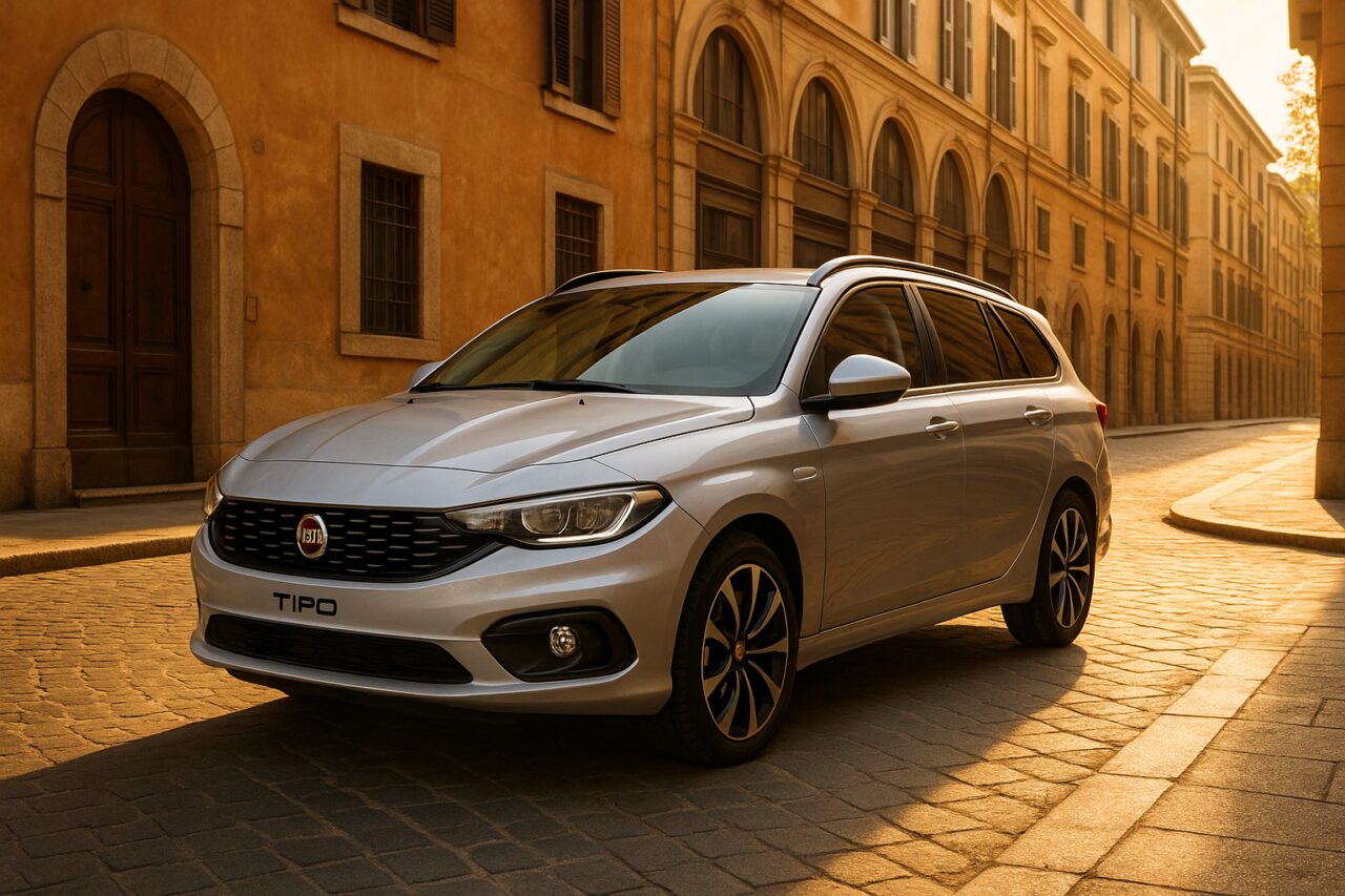 Fiat Tipo Station Wagon usata in noleggio a lungo termine su strada italiana