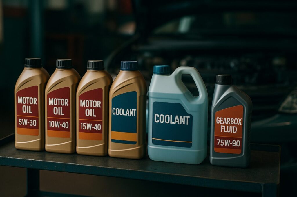 Fluidi motore olio cambio e refrigerante per manutenzione Fiat Punto officina italiana