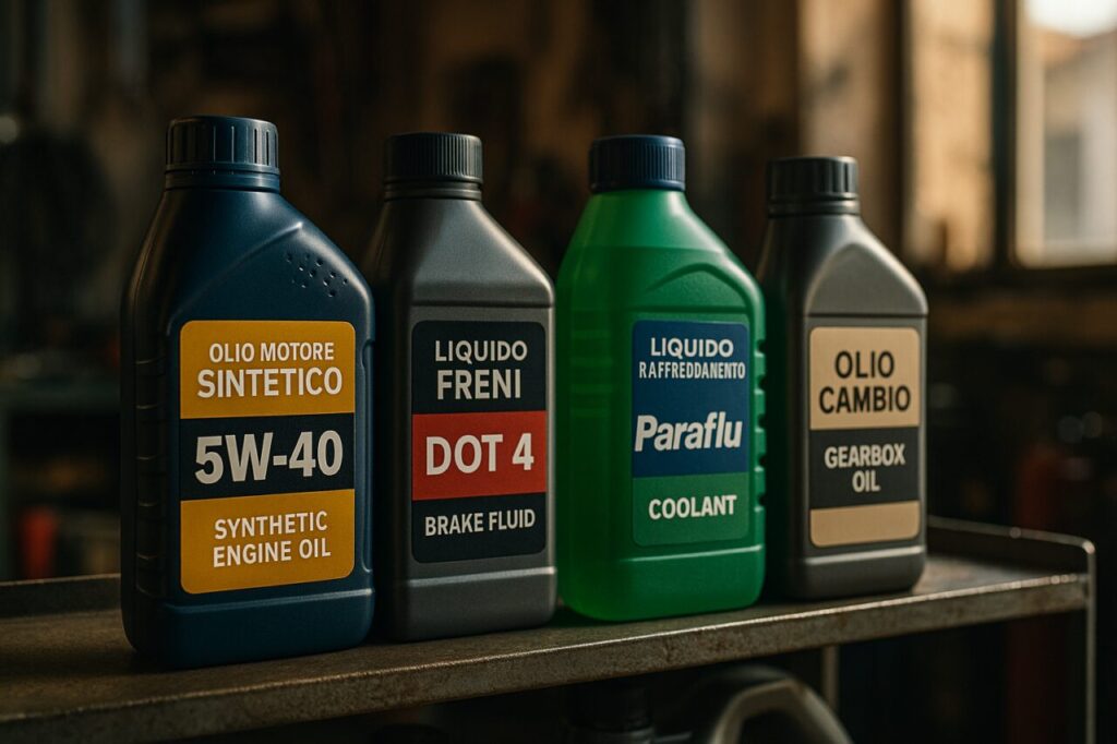 Fluidi e oli specifici per la manutenzione della Fiat Tipo diesel e benzina