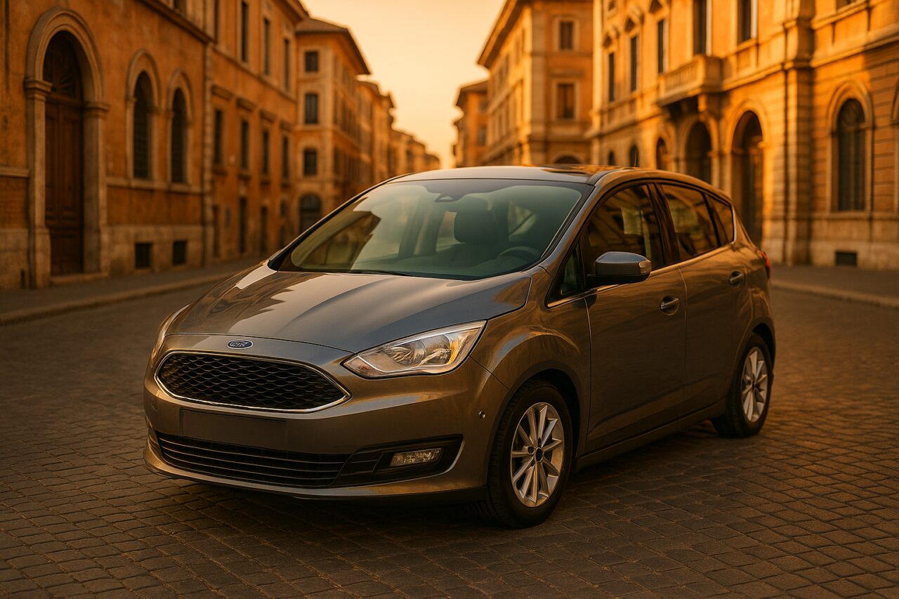 Ford C-Max usato in noleggio a lungo termine su strada italiana
