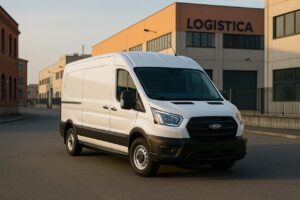 Ford E-Transit Furgón elettrico in noleggio a lungo termine per uso commerciale in Italia