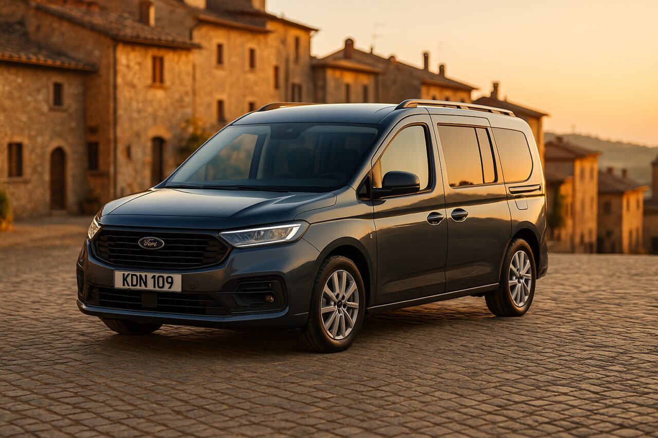 Ford Grand Tourneo Connect usato in noleggio a lungo termine su strada italiana