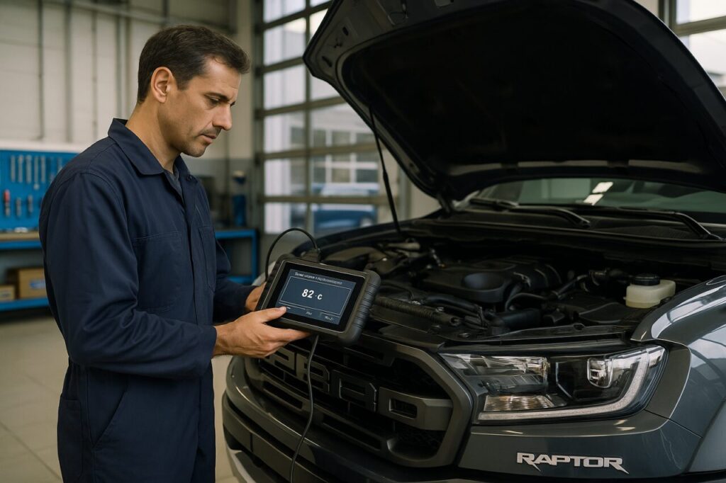 Meccanico diagnostica cambio automatico 10R80 Ford Ranger Raptor scanner officina autorizzata