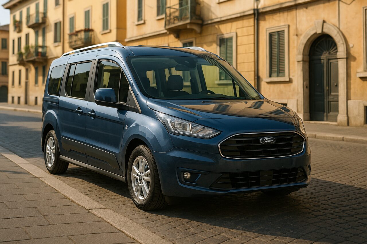 Ford Tourneo Connect usato in noleggio a lungo termine su strada italiana
