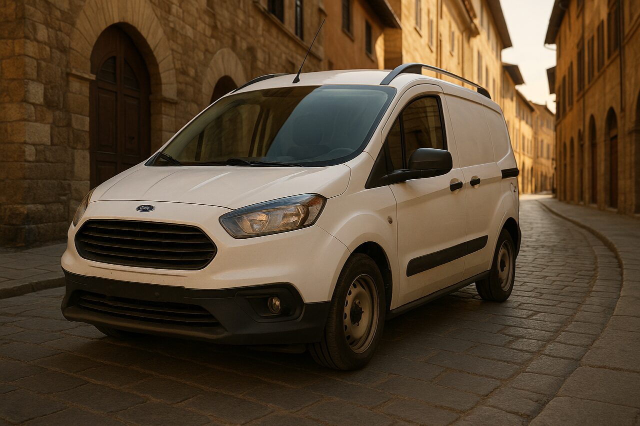 Ford Transit Courier usato in noleggio a lungo termine su strada italiana