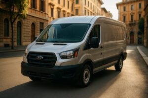 Ford Transit furgone usato in noleggio a lungo termine su strada italiana