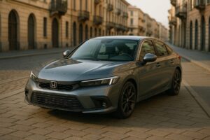 Honda Civic usata in noleggio a lungo termine su strada italiana