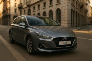 Hyundai i30 usata in noleggio a lungo termine su strada italiana