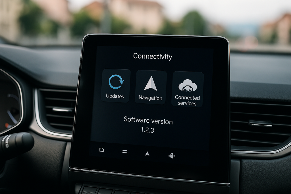 Sistema infotainment connesso con supporto OTA per auto usate a noleggio lungo termine