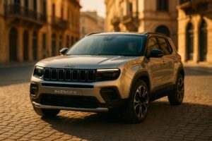 Jeep Avenger elettrico in noleggio a lungo termine su strada italiana, guida tecnica NLT usato km0