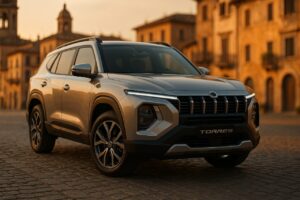 KGM Torres SUV in noleggio a lungo termine su strada italiana, guida tecnica completa