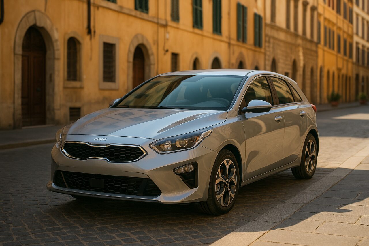 KIA Ceed usata in noleggio a lungo termine su strada italiana