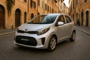 KIA Picanto usata in noleggio a lungo termine su strada italiana