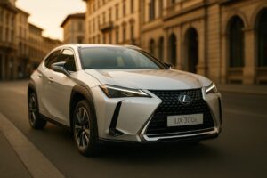 Lexus UX 300e noleggio a lungo termine usato km0 in città italiana