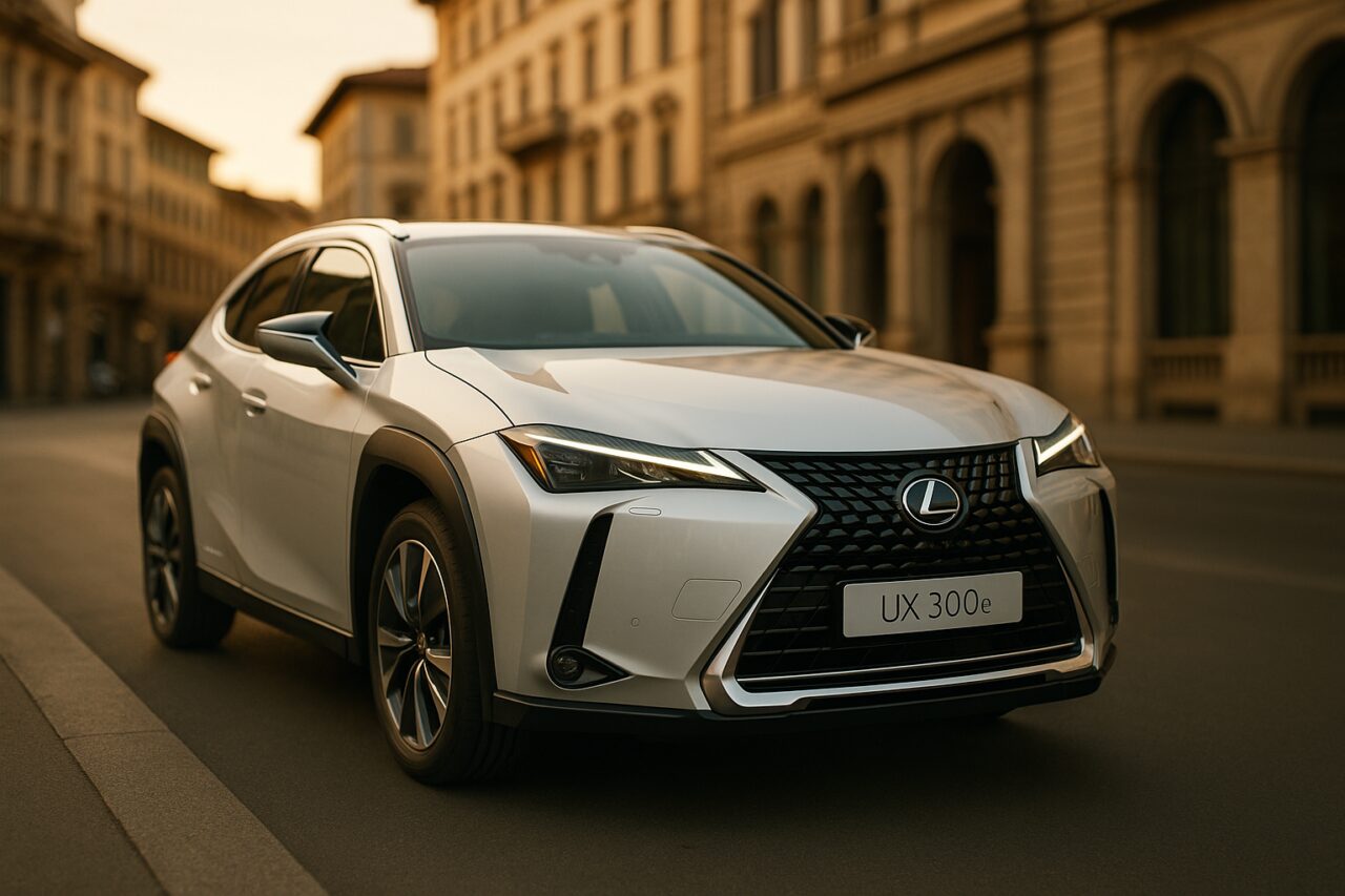 Lexus UX 300e noleggio a lungo termine usato km0 in città italiana