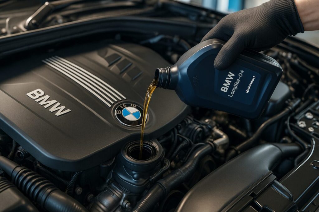 Manutenzione olio motore BMW Serie 2 Active Tourer, cambio fluidi per auto usate in noleggio lungo termine