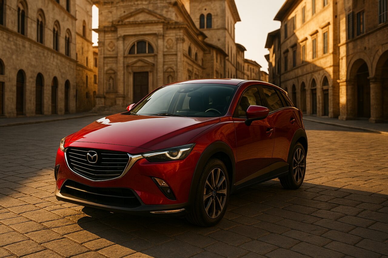 Mazda CX-3 usato in noleggio a lungo termine su strada italiana