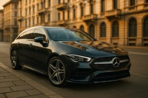 Mercedes CLA Shooting Brake usata in noleggio a lungo termine su strada italiana