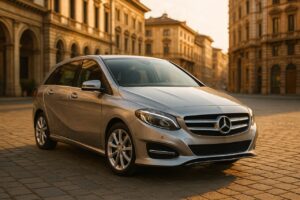 Mercedes Classe B usata in noleggio a lungo termine su strada italiana