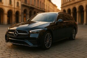 Mercedes Classe C Estate PHEV usata in noleggio a lungo termine su strada italiana